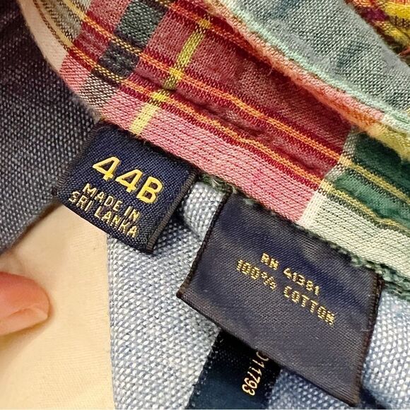 Polo Ralph Lauren Plaid Shorts Indian Madras Cotton Size 44 - Picture 5 of 5